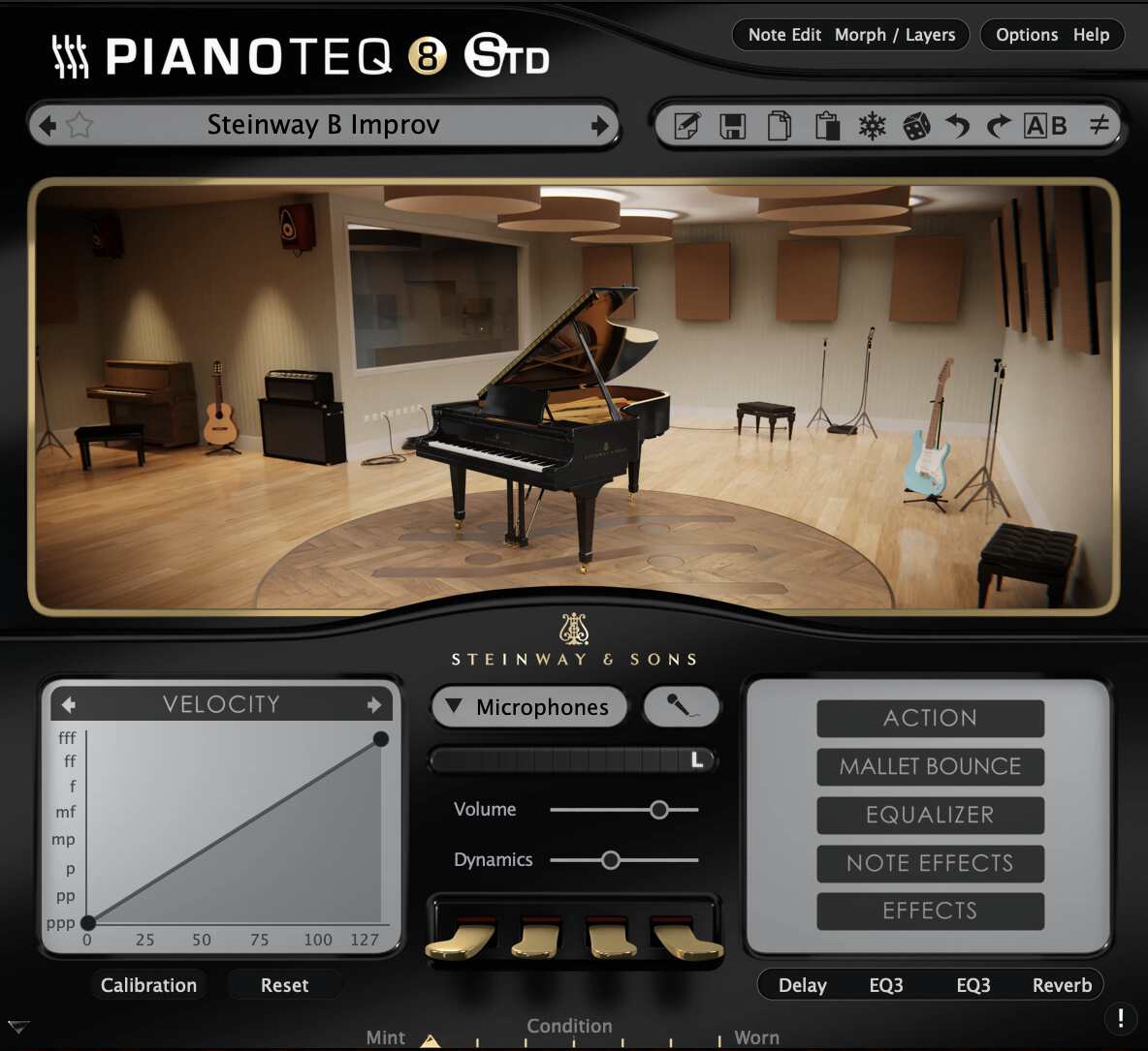 Pianoteq interface - Steinway Model B